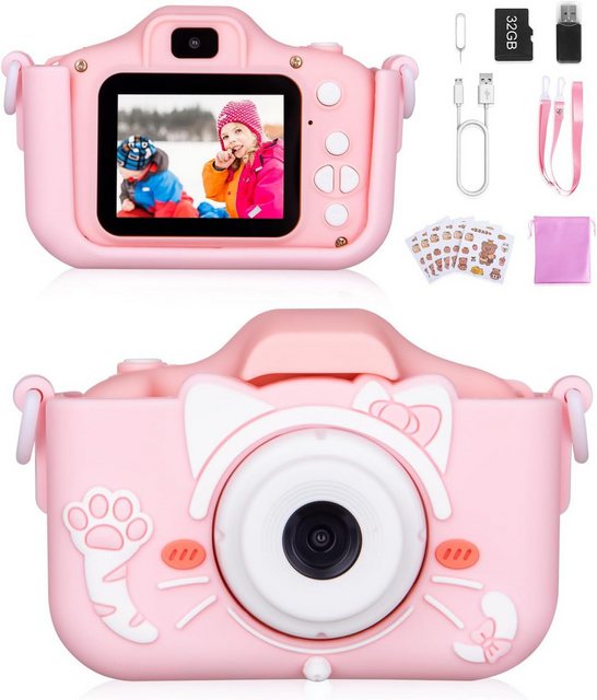 heuchaey Kinderkamera (20 MP, 1x opt. Zoom, mit Fotoaufnahme, 1080P HD-Vide günstig online kaufen