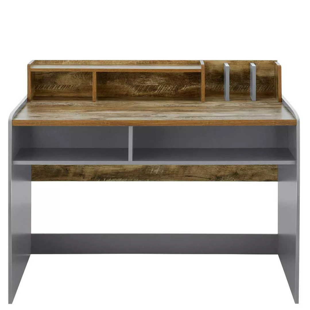 Schreibtisch mit Stauraum in modernem Design 120 cm breit günstig online kaufen