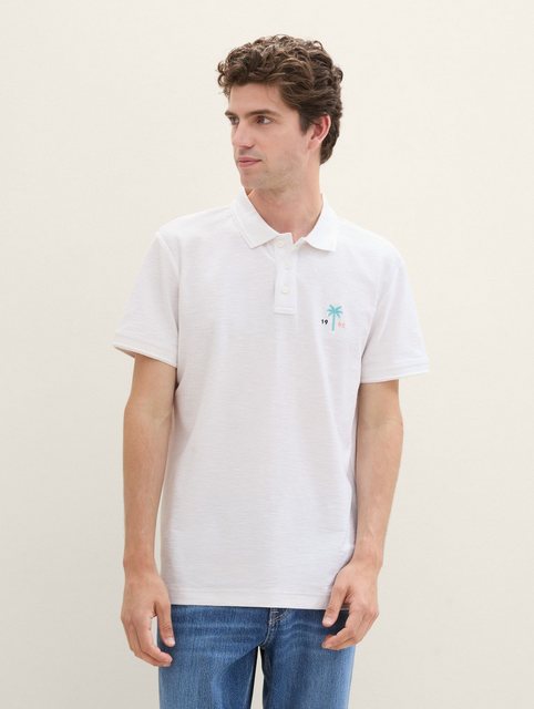 TOM TAILOR Poloshirt Poloshirt mit Stickerei mit Stickereien günstig online kaufen