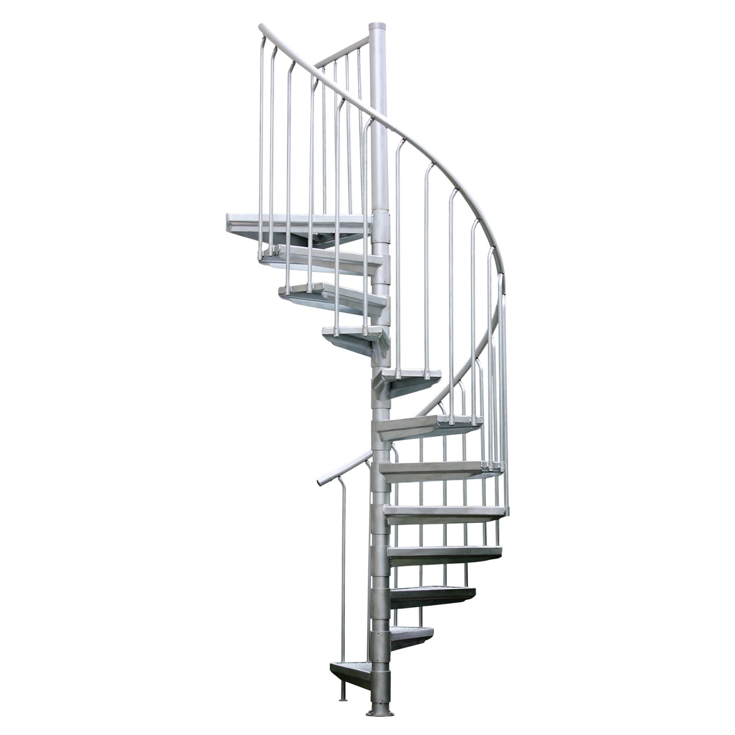 Treba Außenspindeltreppe Arizona 12 Stufen mit Podest Ø 160 cm Höhe bis 284 günstig online kaufen