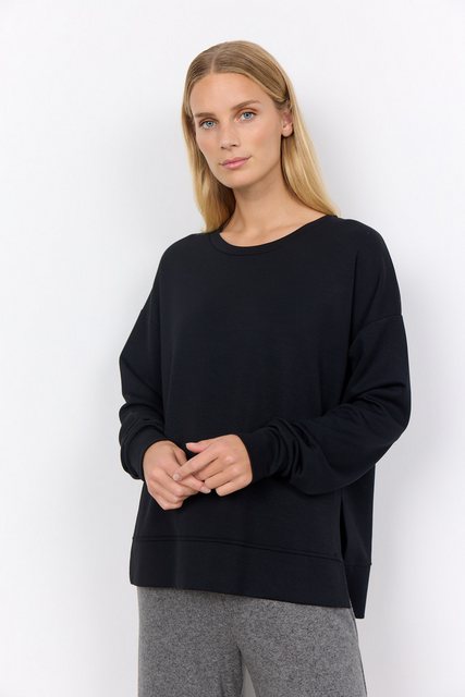 soyaconcept Sweatshirt Soyaconcept Sweatshirt Banu in Black (1-tlg) Schlitz günstig online kaufen