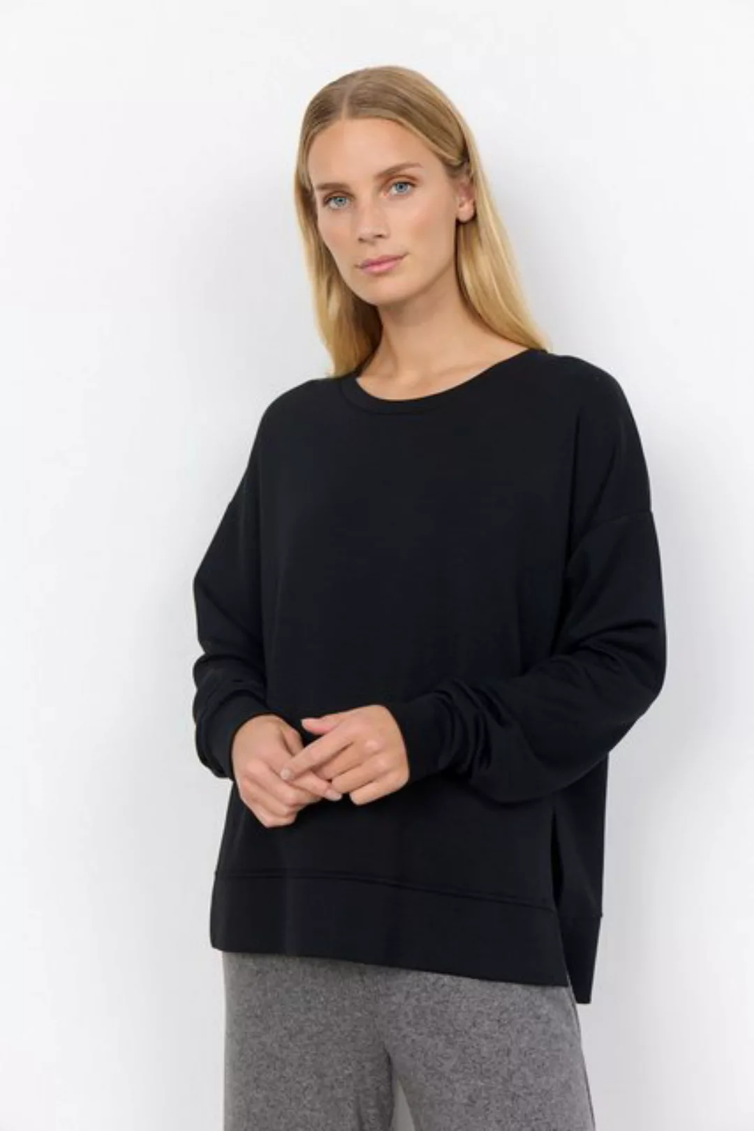 soyaconcept Sweatshirt Soyaconcept Sweatshirt SC-Banu in Black (1-tlg) Schl günstig online kaufen