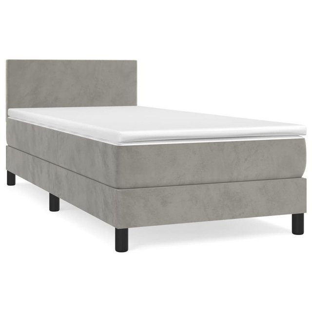 vidaXL Boxspringbett Bett Boxspringbett mit Matratze Samt (80 x 200 cm, Hel günstig online kaufen