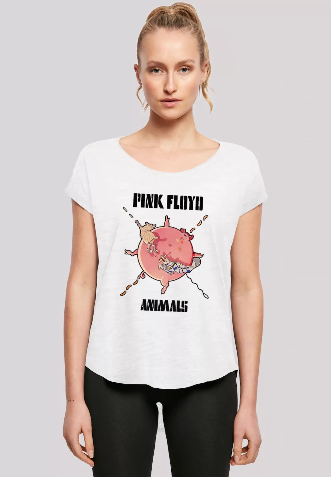 F4NT4STIC T-Shirt "Pink Floyd Fat Pig Ladies Long T-Shirt", Damen,Premium M günstig online kaufen