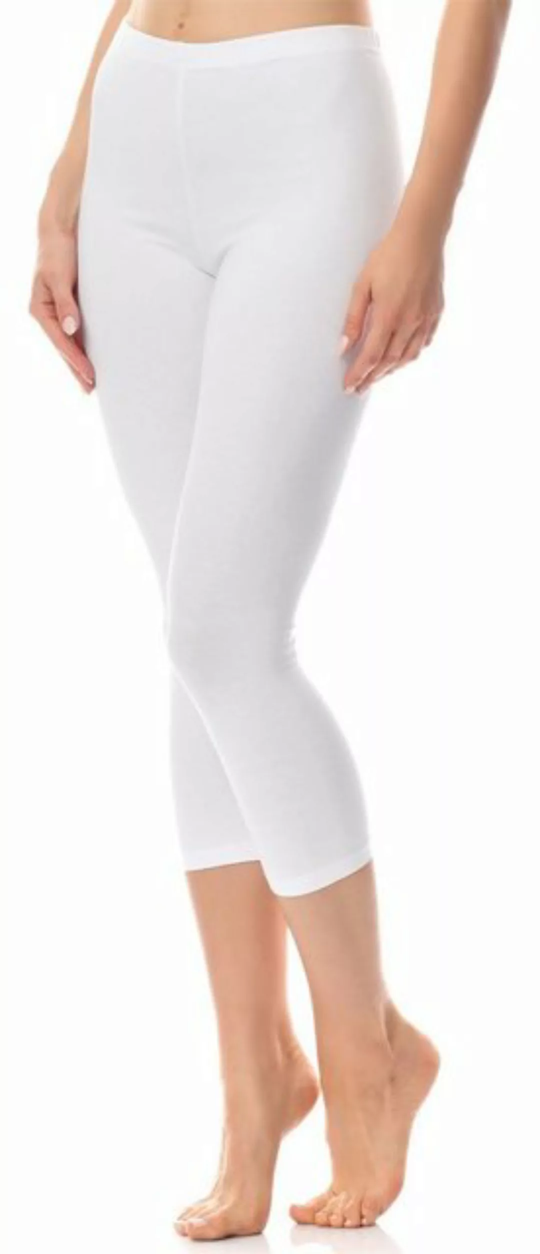 Antie Leggings Damen 3/4 Capri Hose aus Baumwolle AN60-101 (1-tlg) elastisc günstig online kaufen