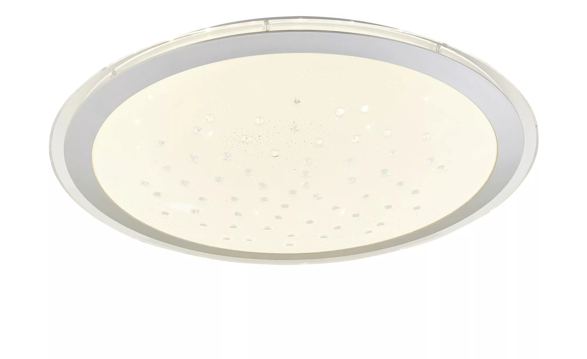 KHG LED-Deckenleuchte, 1-flammig, Schirm mit Glasperlen - weiß - 11 cm - La günstig online kaufen