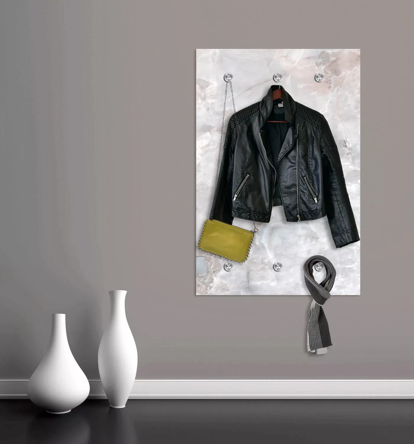 queence Garderobenleiste "Sylt", Wand Garderobe, Strand, Gräser, Düne, plat günstig online kaufen