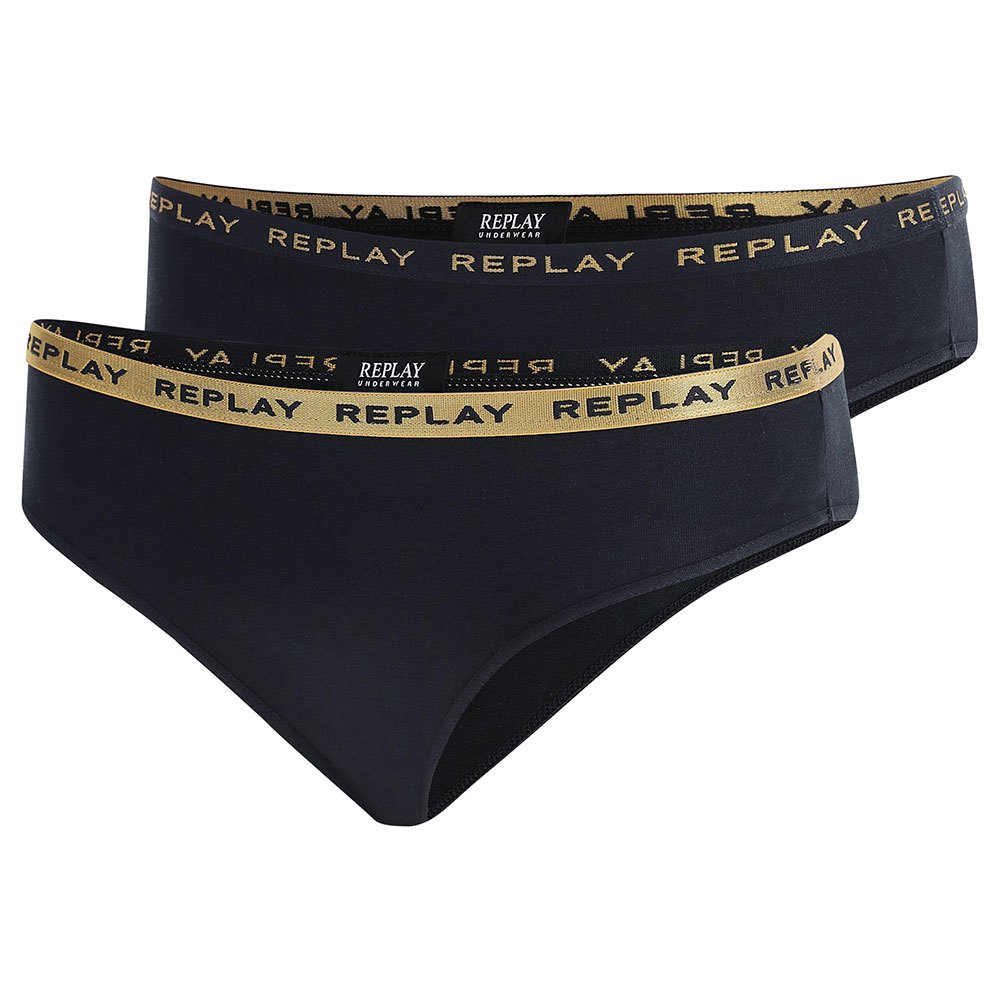 Replay Style2 Slip 2 Einheiten M Black / Gold günstig online kaufen