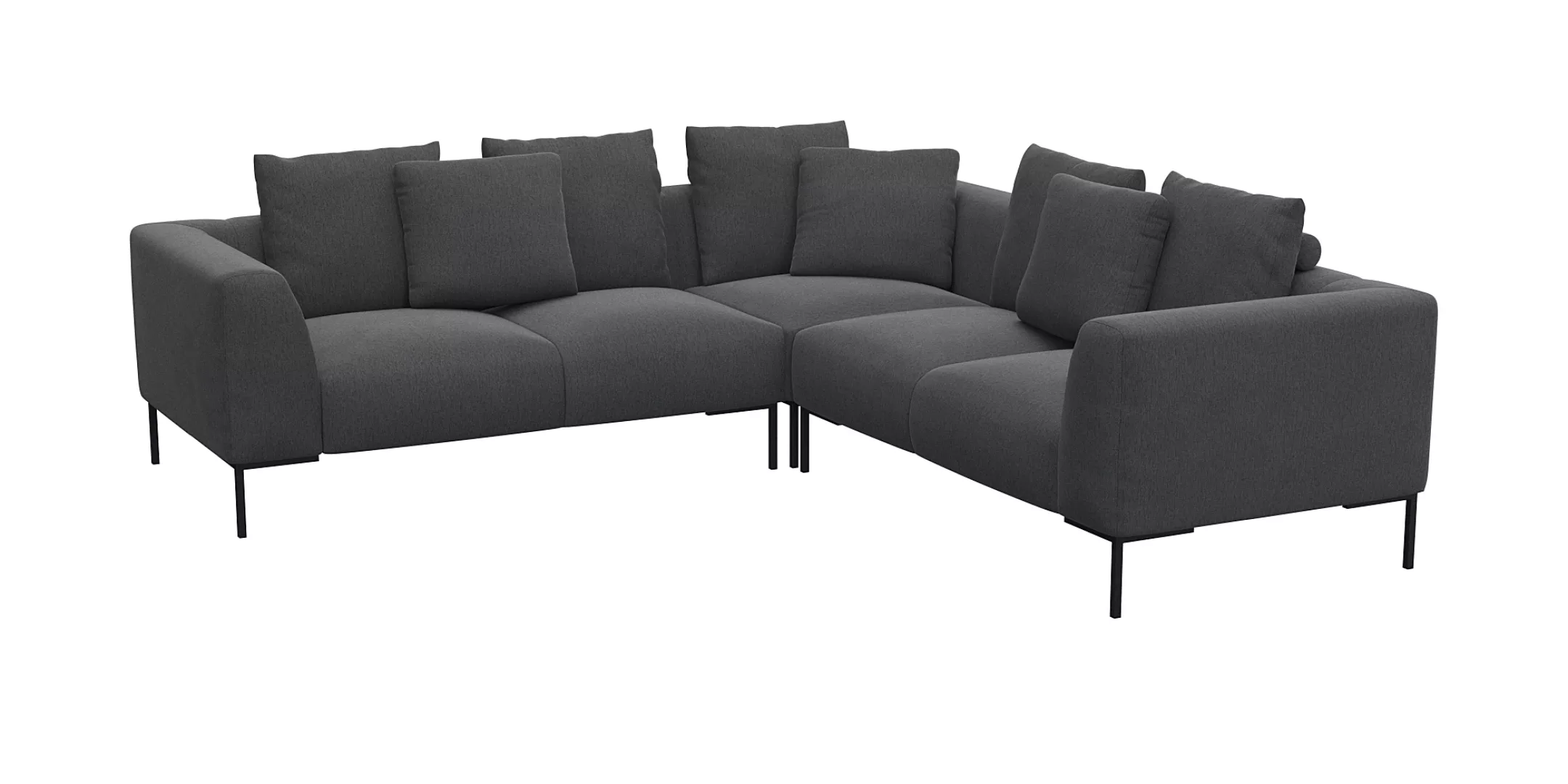 FLEXLUX Ecksofa "Sava", Taschenferderkern-Sitz mit Kaltschaum, lose Rücken- günstig online kaufen