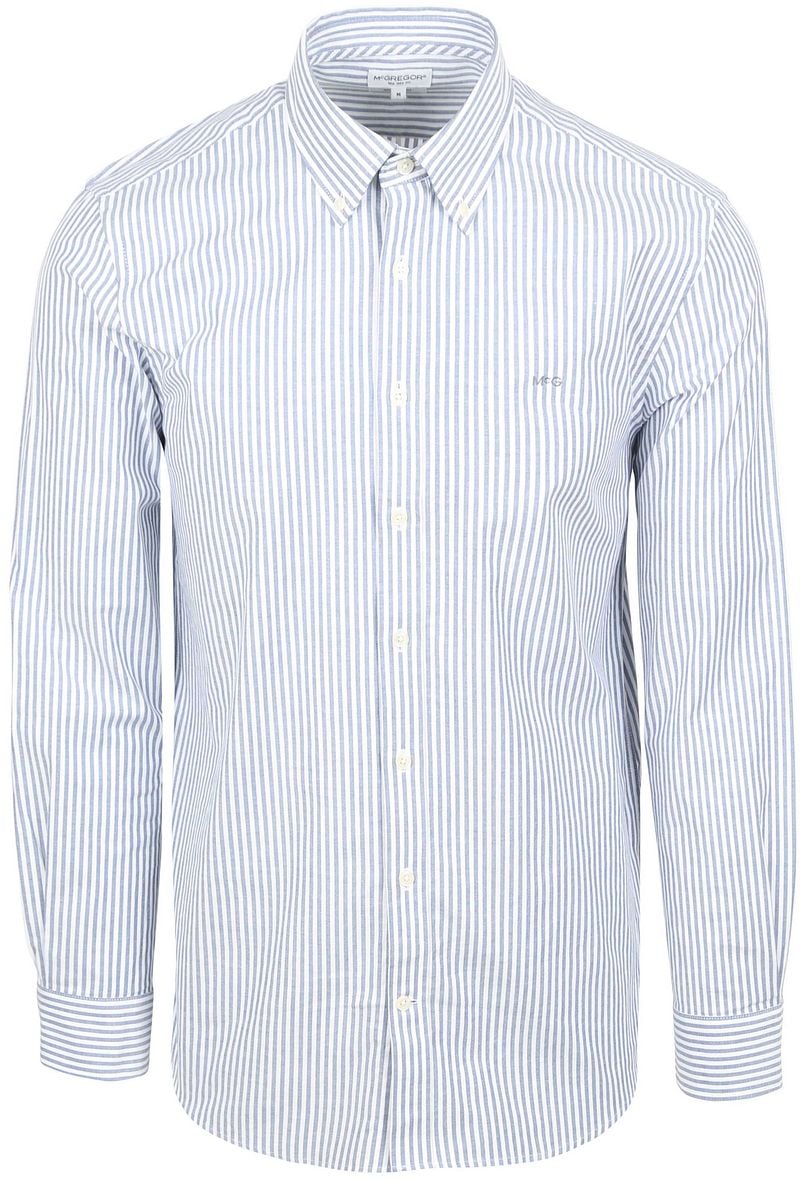 McGregor Hemd Oxford Streifen Blau - Größe L günstig online kaufen