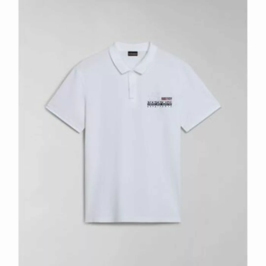 Napapijri  T-Shirts & Poloshirts E-COLVILLE NP0A4HPX-002 BRIGHT WHITE günstig online kaufen