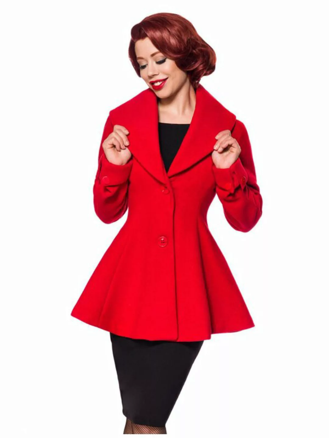 Belsira Vintage Übergangsjacke Rot günstig online kaufen