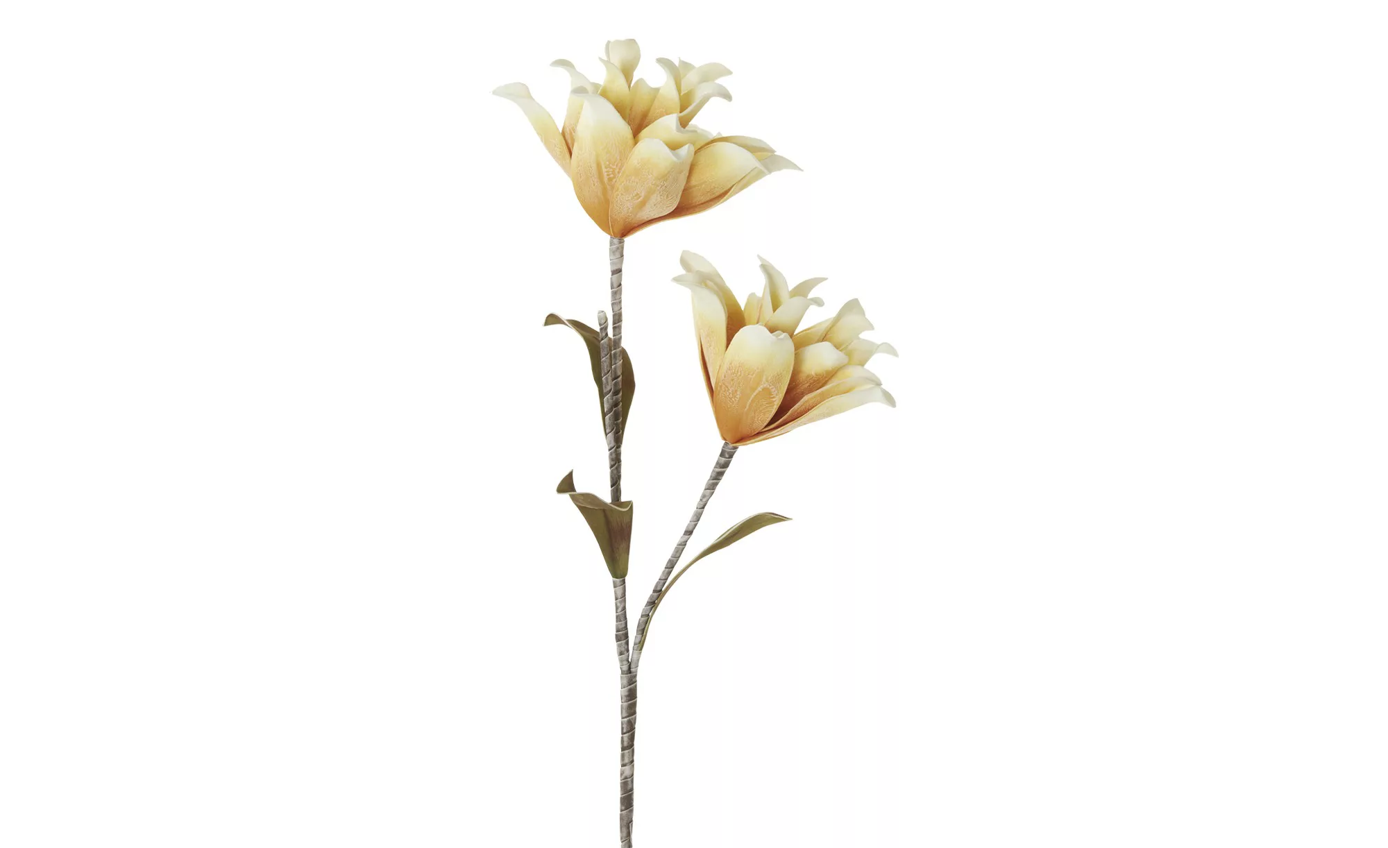 Soft Flower Kamelienzweig - gelb - Kunststoff, Metall - 118 cm - Dekoration günstig online kaufen