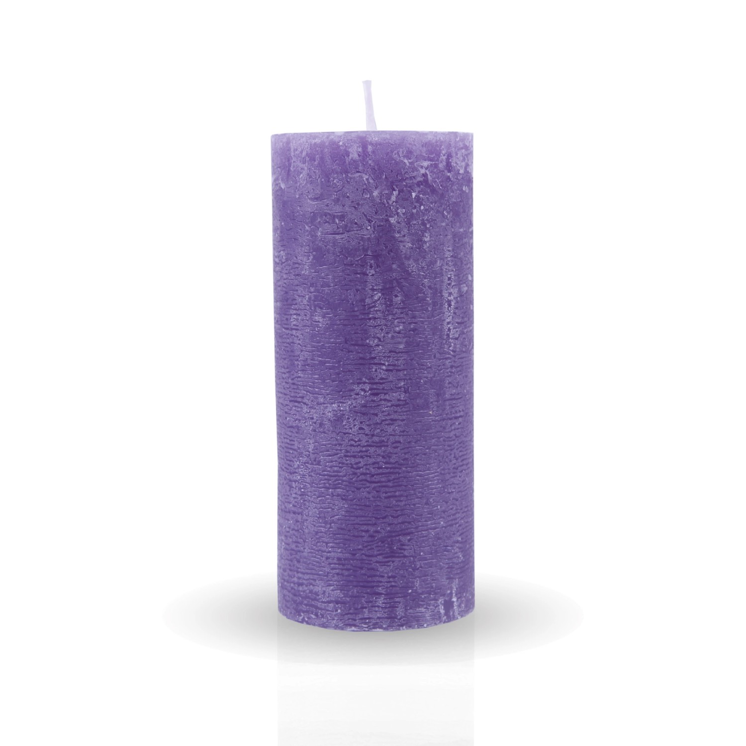 HS Candle Stumpenkerzen Rustikal Lila 2 Ø7cm günstig online kaufen