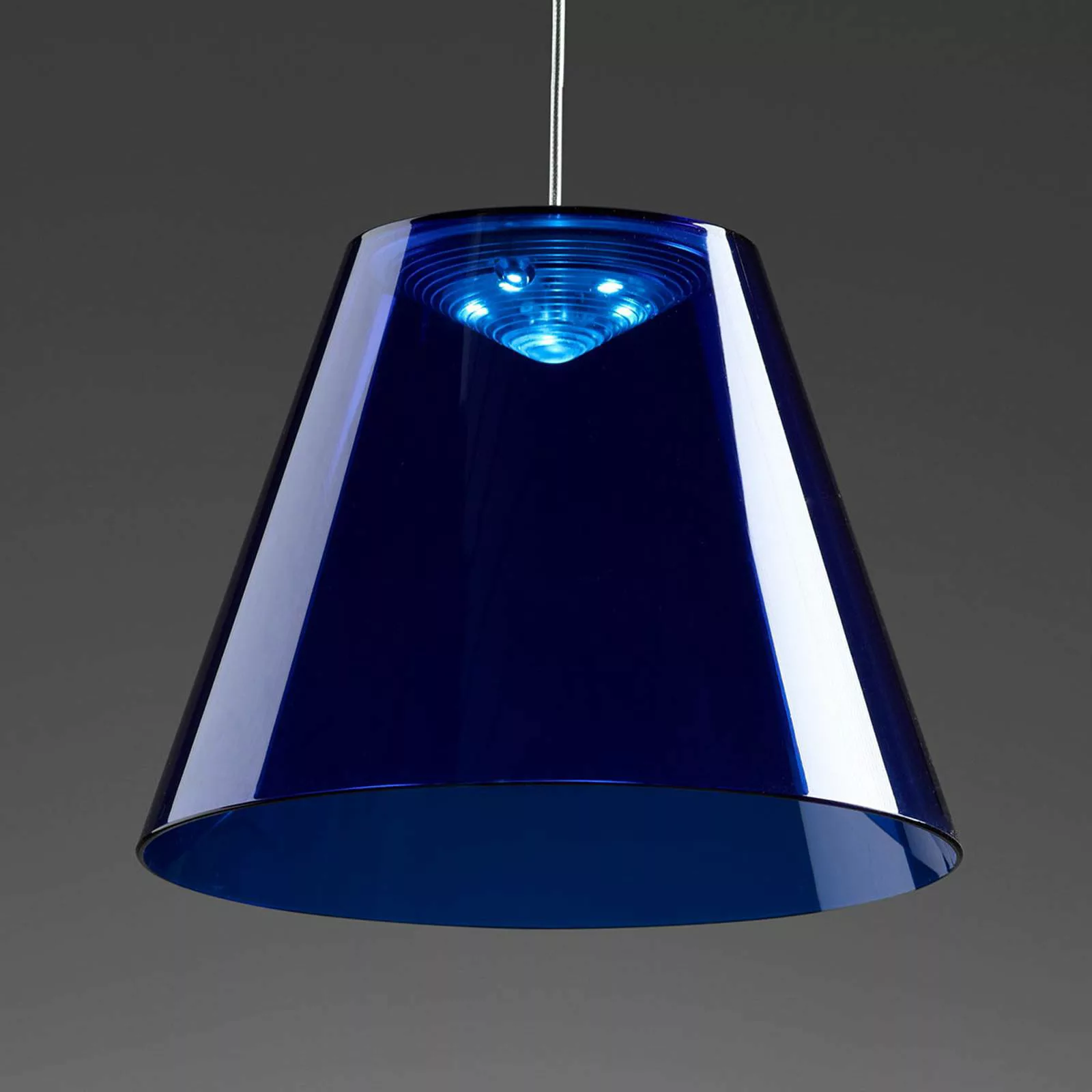 Rotaliana Dina - blaue LED-Hängeleuchte günstig online kaufen