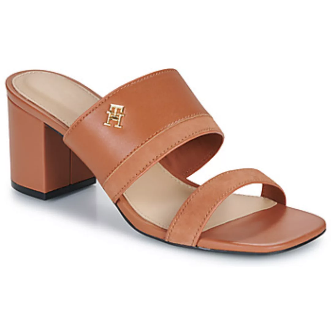 Tommy Hilfiger  Sandalen LEATHER   SUEDE BLOCK HEEL MULE günstig online kaufen