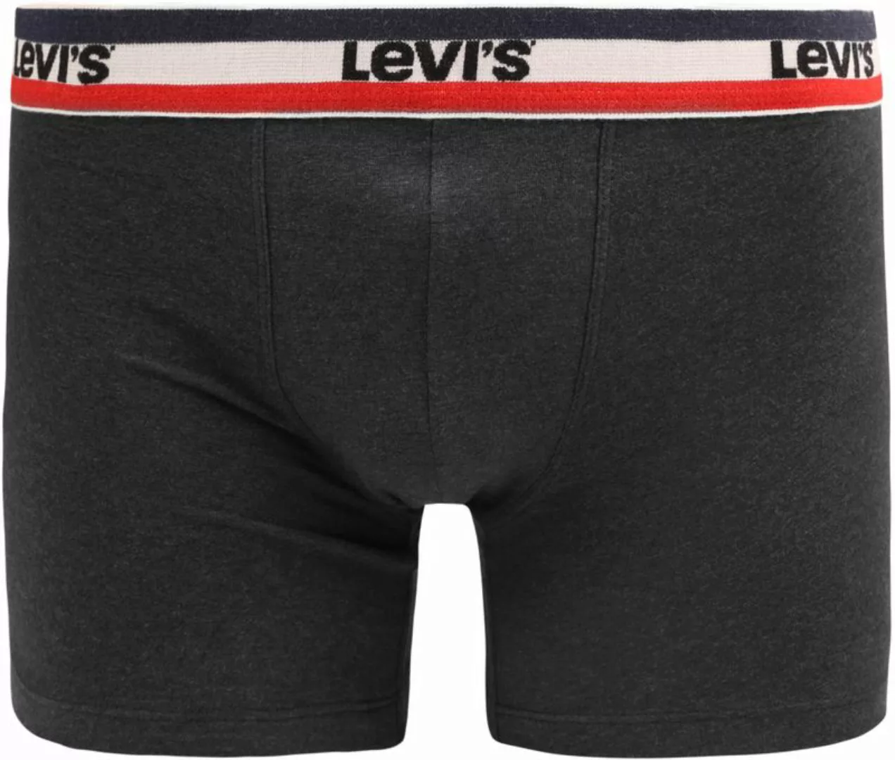 Levi's Brief Boxershorts 2-Pack Rot Grau - Größe XL günstig online kaufen