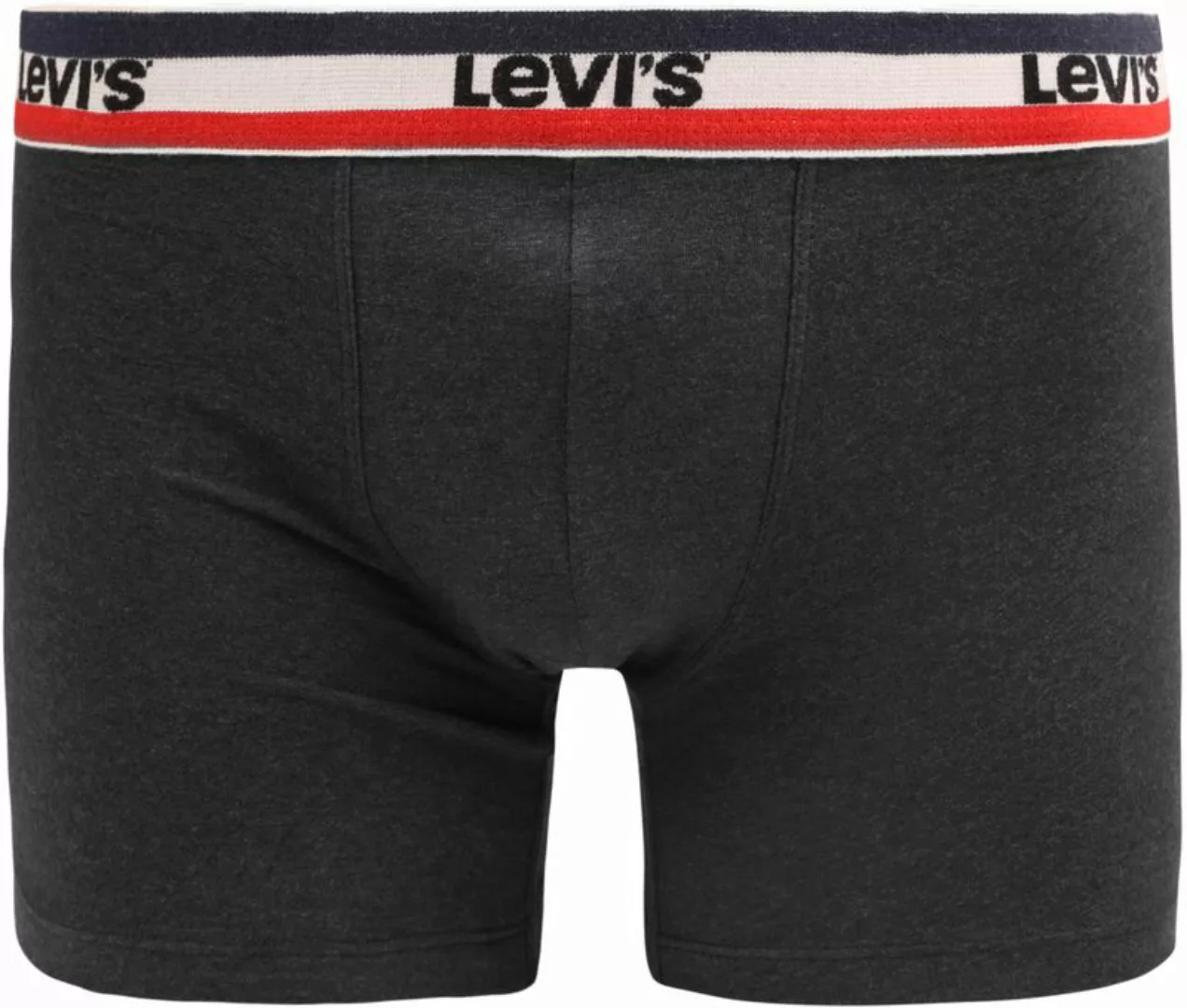 Levi's Brief Boxershorts 2-Pack Rot Grau - Größe L günstig online kaufen