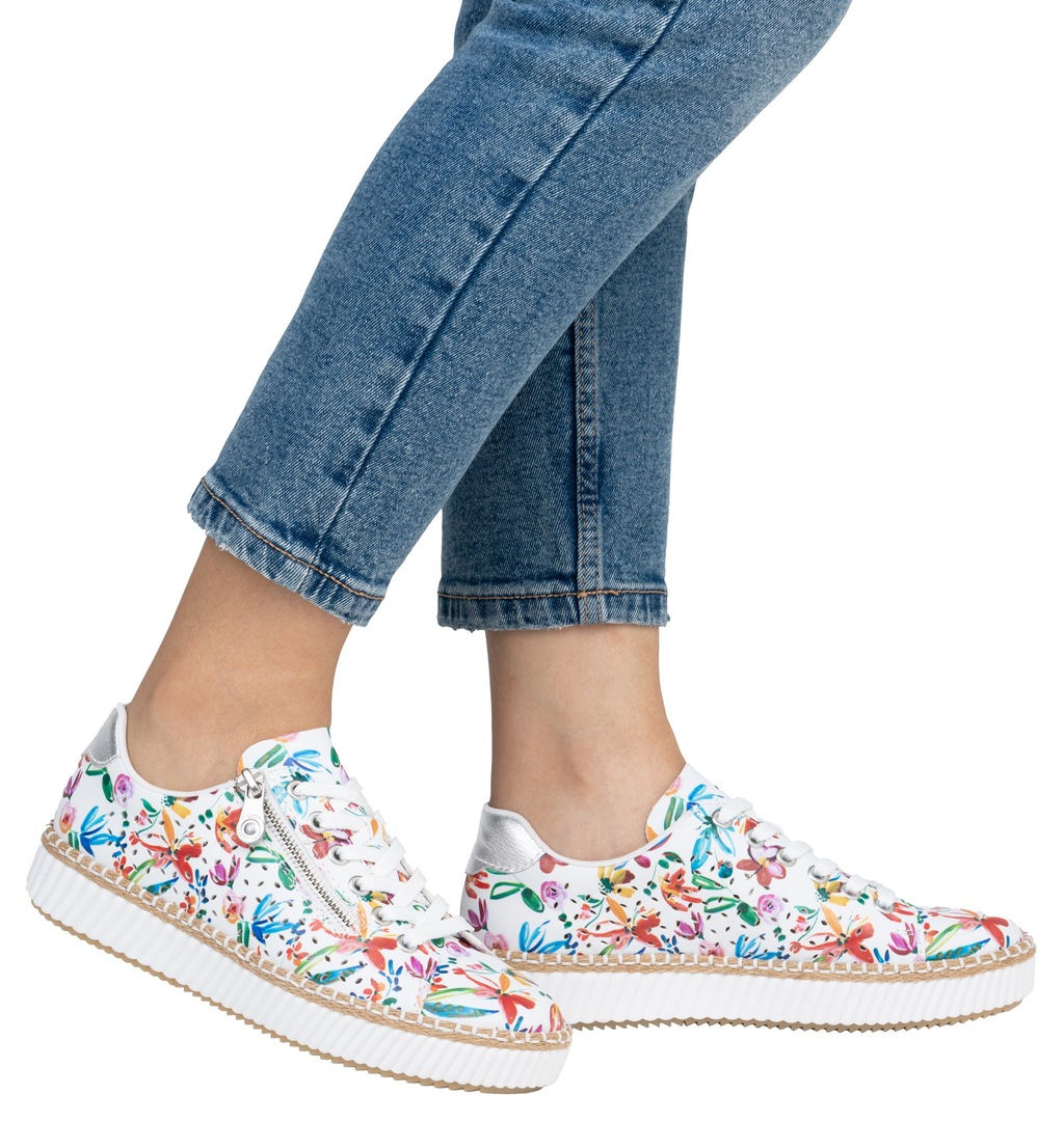 Rieker Plateausneaker, Schnürschuh, Halbschuh, Sneaker mit seitlichem Reißv günstig online kaufen