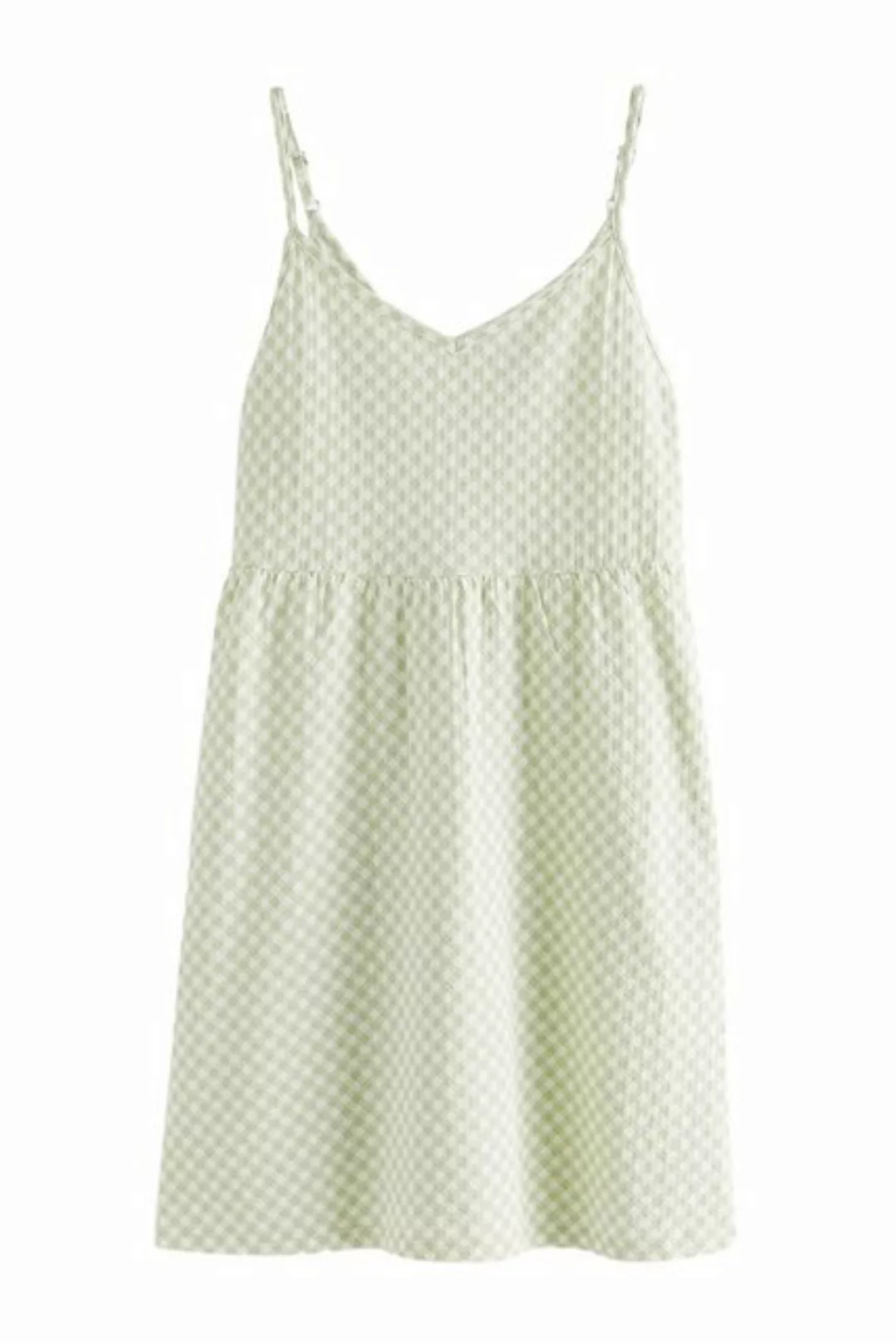 Next Sommerkleid Kurzes Sommerkleid mit Trägern und V-Ausschnitt (1-tlg) günstig online kaufen