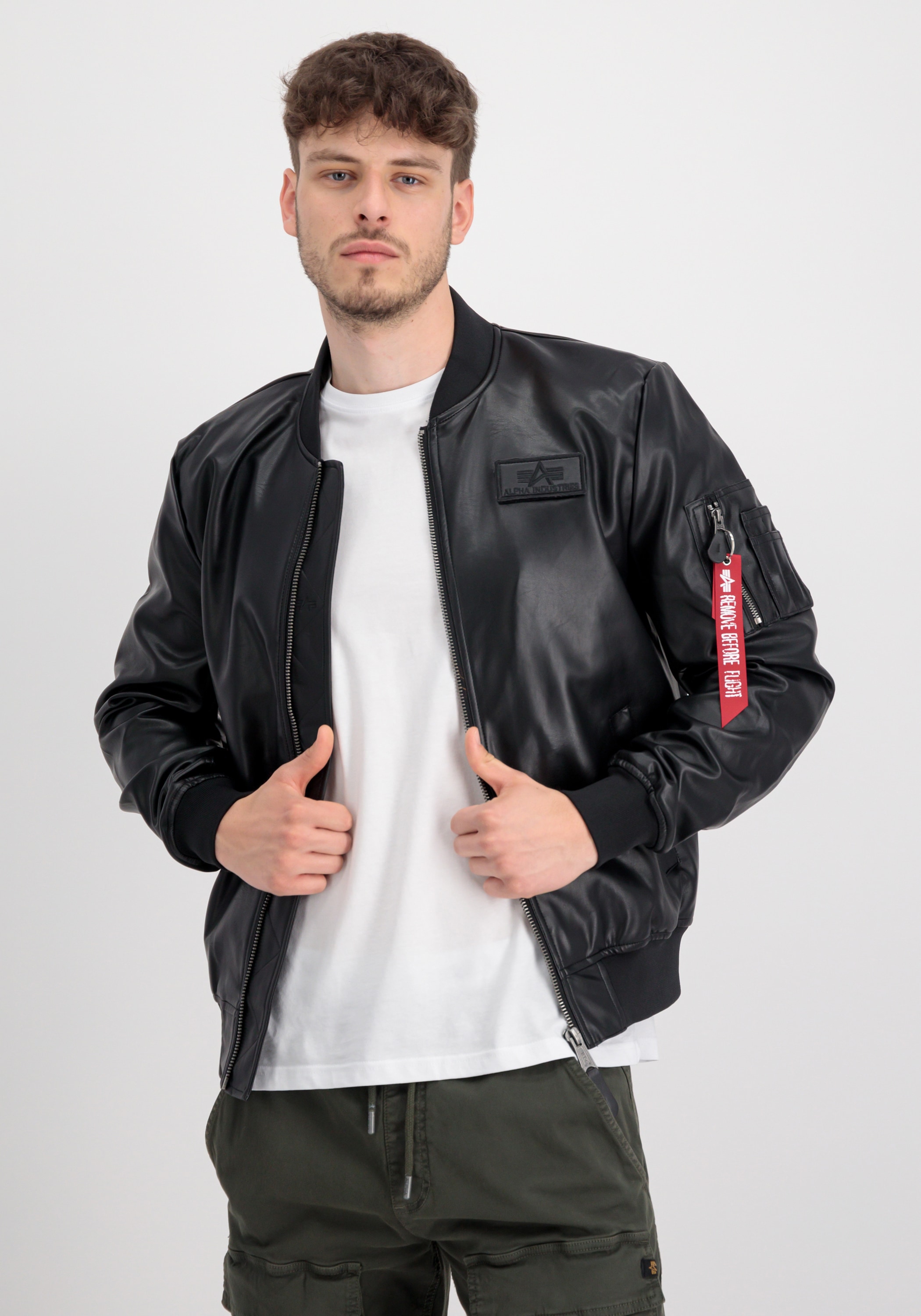 Alpha Industries Lederjacke "Alpha Industries Men - Leather & Vegan Jackets günstig online kaufen