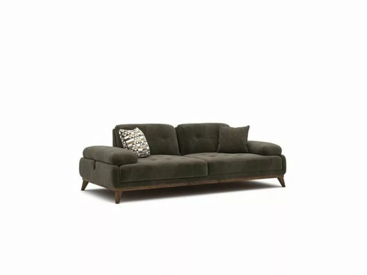 JVmoebel 2-Sitzer Grau Sofa Zweisitzer Polstermöbel Einrichtung Luxus Wohnz günstig online kaufen