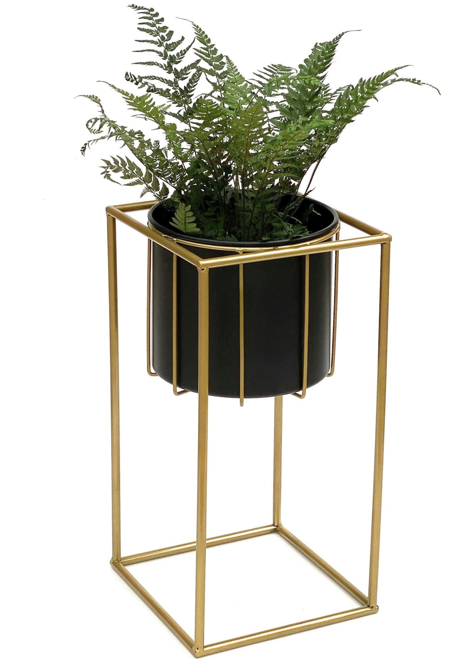 DanDiBo Blumenständer mit Topf Metall Gold günstig online kaufen