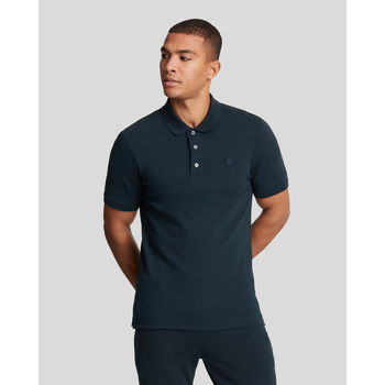 Lyle and Scott Tonal Eagle Polo Schwarz  - Größe XL günstig online kaufen