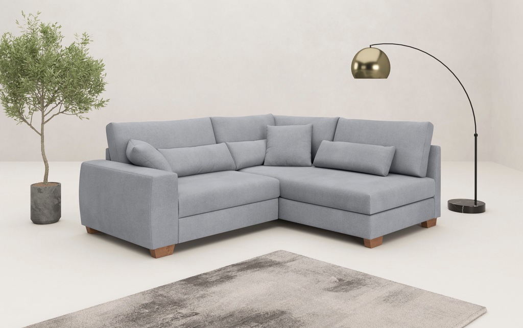 Mr. Couch Ecksofa "Helena L-Form", Mit Federkern, wahlweise mit Bettfunktio günstig online kaufen