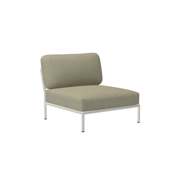 LEVEL Outdoor Sessel Lounge-Modul 1 Weiß Moosgrün günstig online kaufen