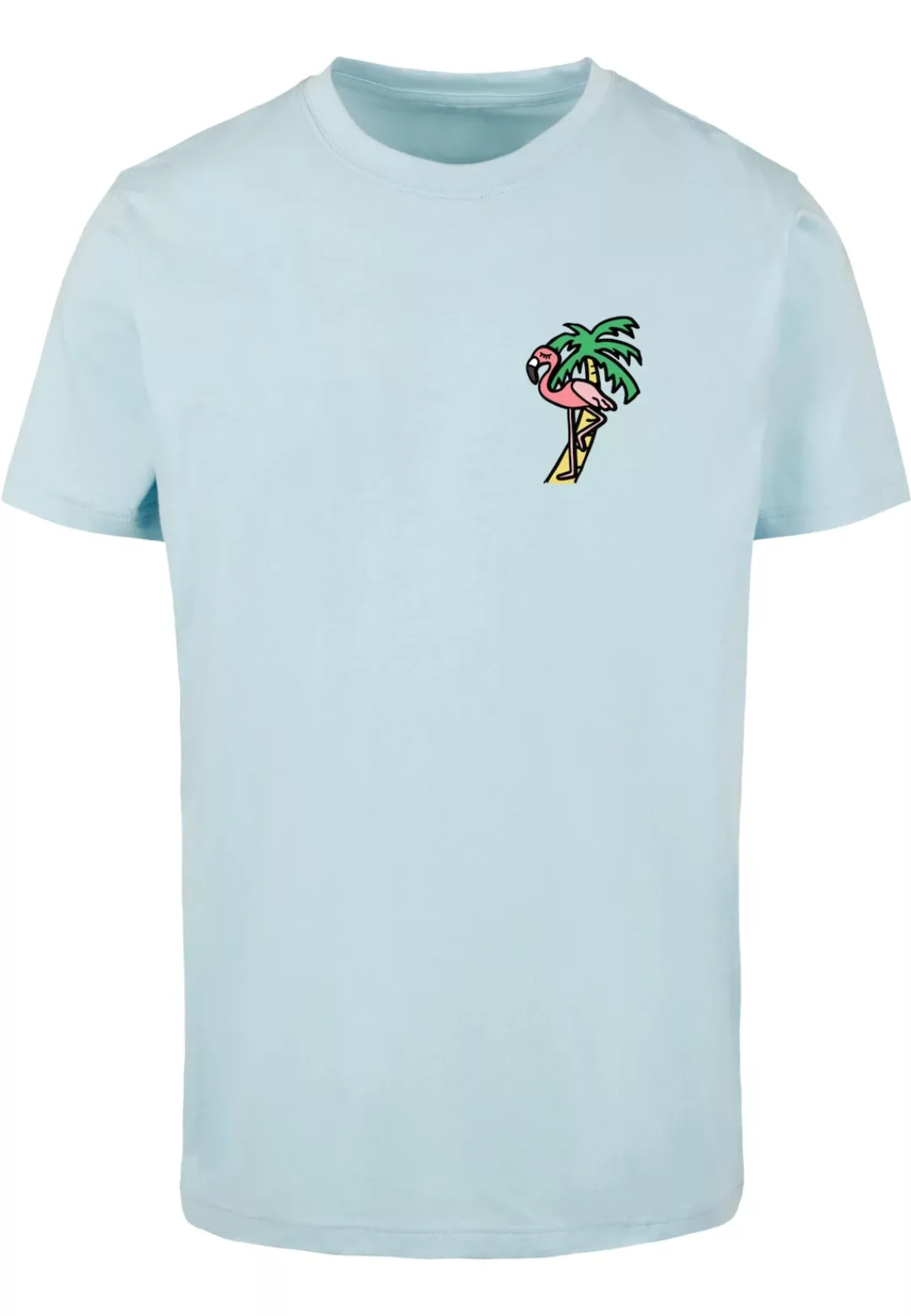 MisterTee Kurzarmshirt "MisterTee Herren Flamingo T-Shirt Round Neck", (1 t günstig online kaufen