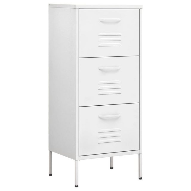 vidaXL Aktenschrank Lagerschrank Weiß 42,5x35x101,5 cm Stahl günstig online kaufen