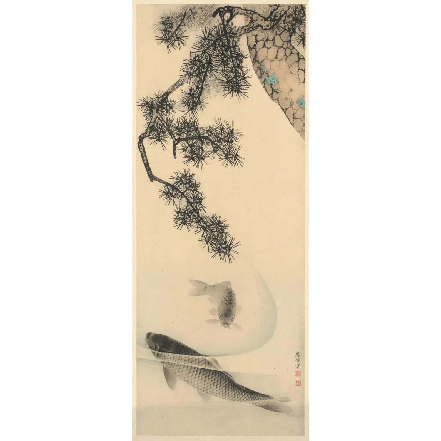 KOMAR Vlies Fototapete - Koi - Größe 100 x 250 cm mehrfarbig günstig online kaufen
