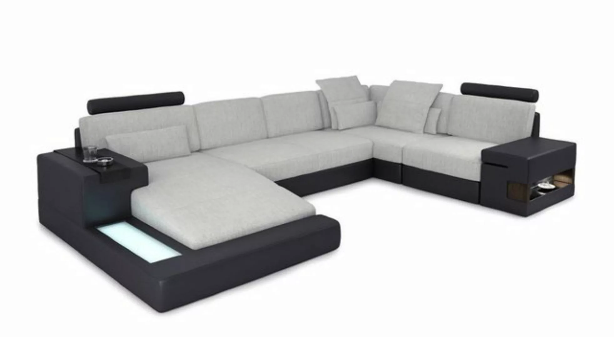 Xlmoebel Ecksofa Neues Ledersofa in modernem Design mit U-Form für die Eckg günstig online kaufen