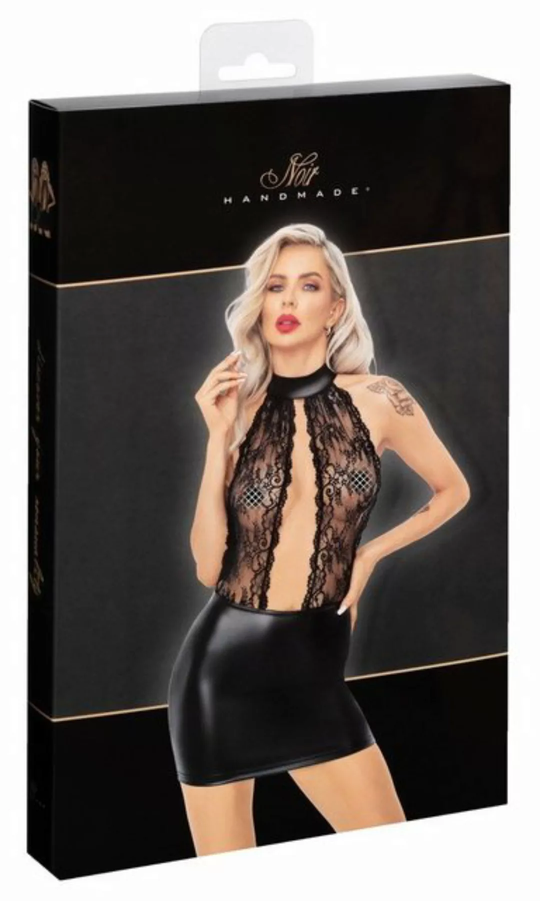 Noir Partykleid Noir- Noir Kleid Spitze XL günstig online kaufen