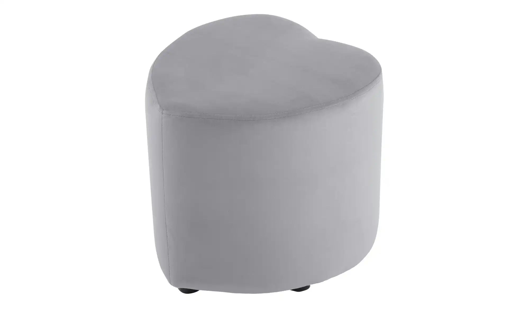 Hocker  Love  ¦ grau ¦ Maße (cm): B: 45 H: 47 T: 47.0 Polstermöbel > Hocker günstig online kaufen