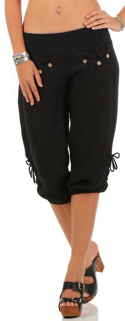 malito more than fashion Caprihose 6302 3/4 Leinenhose günstig online kaufen