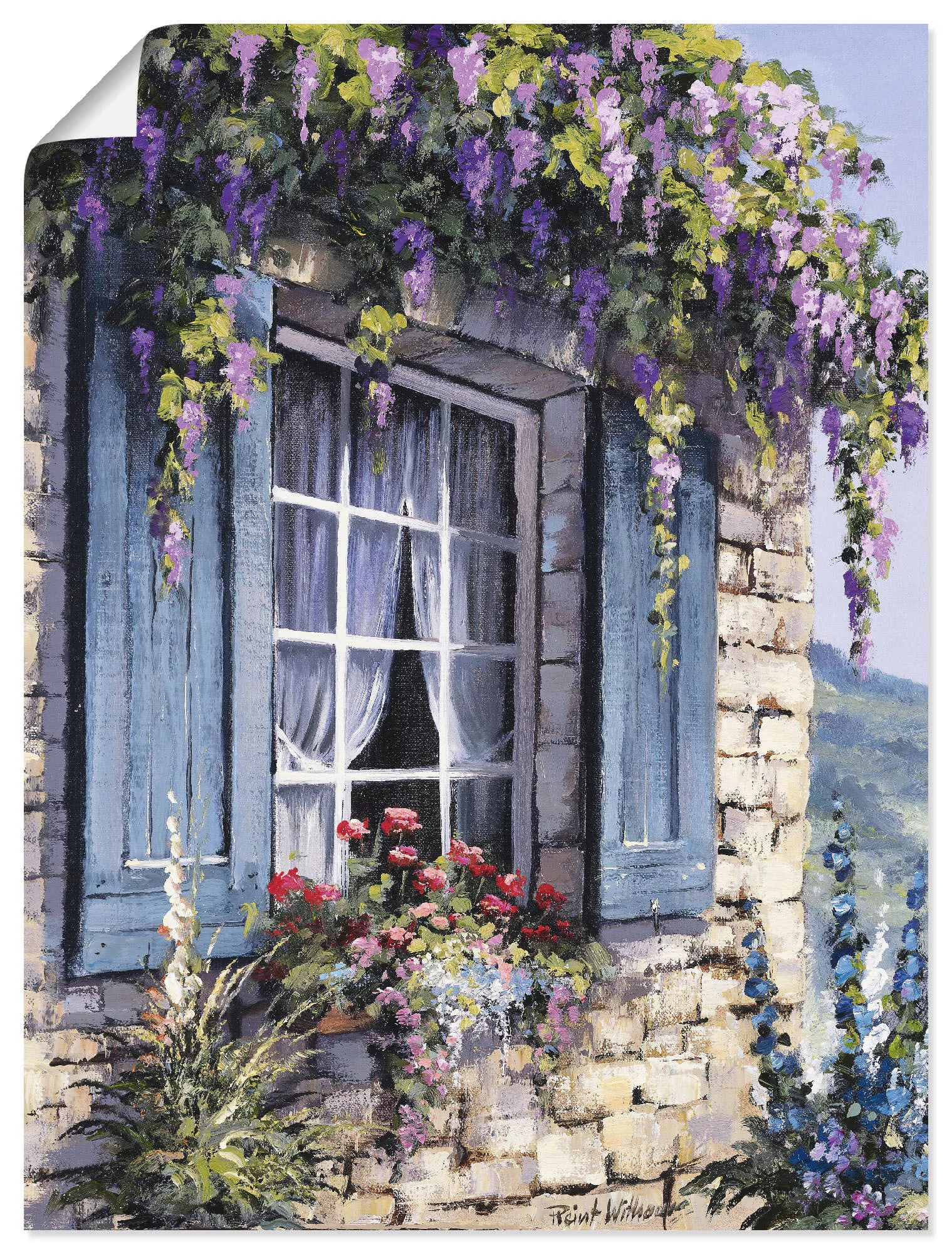 Artland Wandbild "Fenster I", Fenster & Türen, (1 St.), als Leinwandbild, P günstig online kaufen