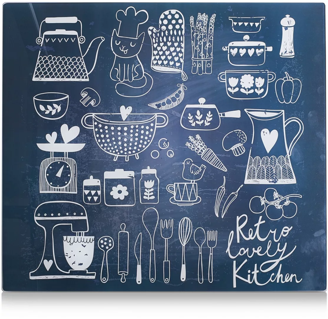 Zeller Present Herdblende-/Abdeckplatte "Lovely Kitchen", (1 tlg.), Silikon günstig online kaufen