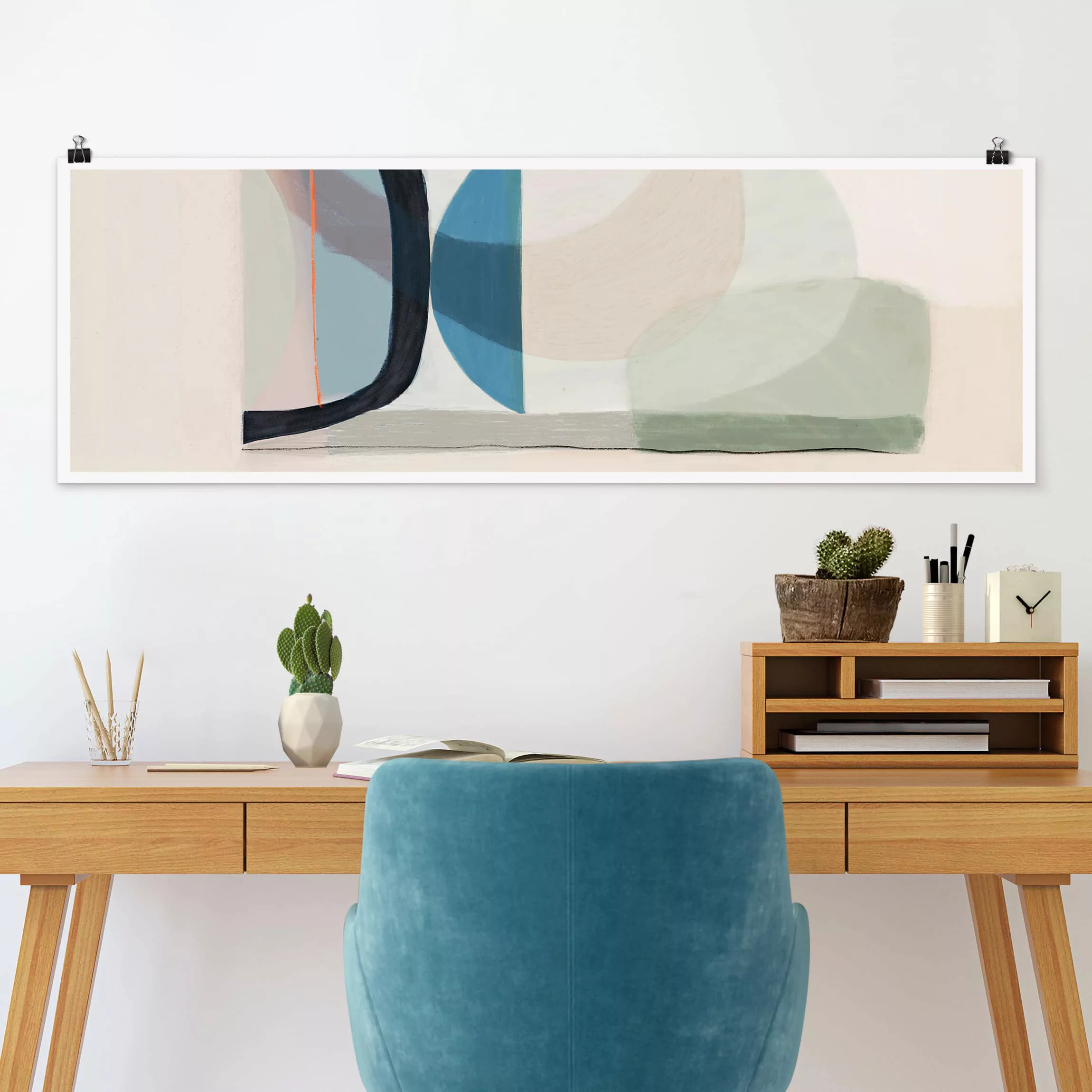 Panorama Poster Abstrakt Multiform III günstig online kaufen