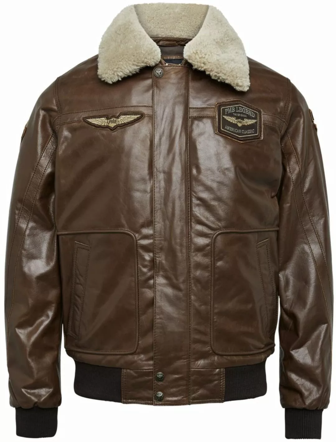 PME Legend Lederjacke Buff Hudson Braun - Größe L günstig online kaufen