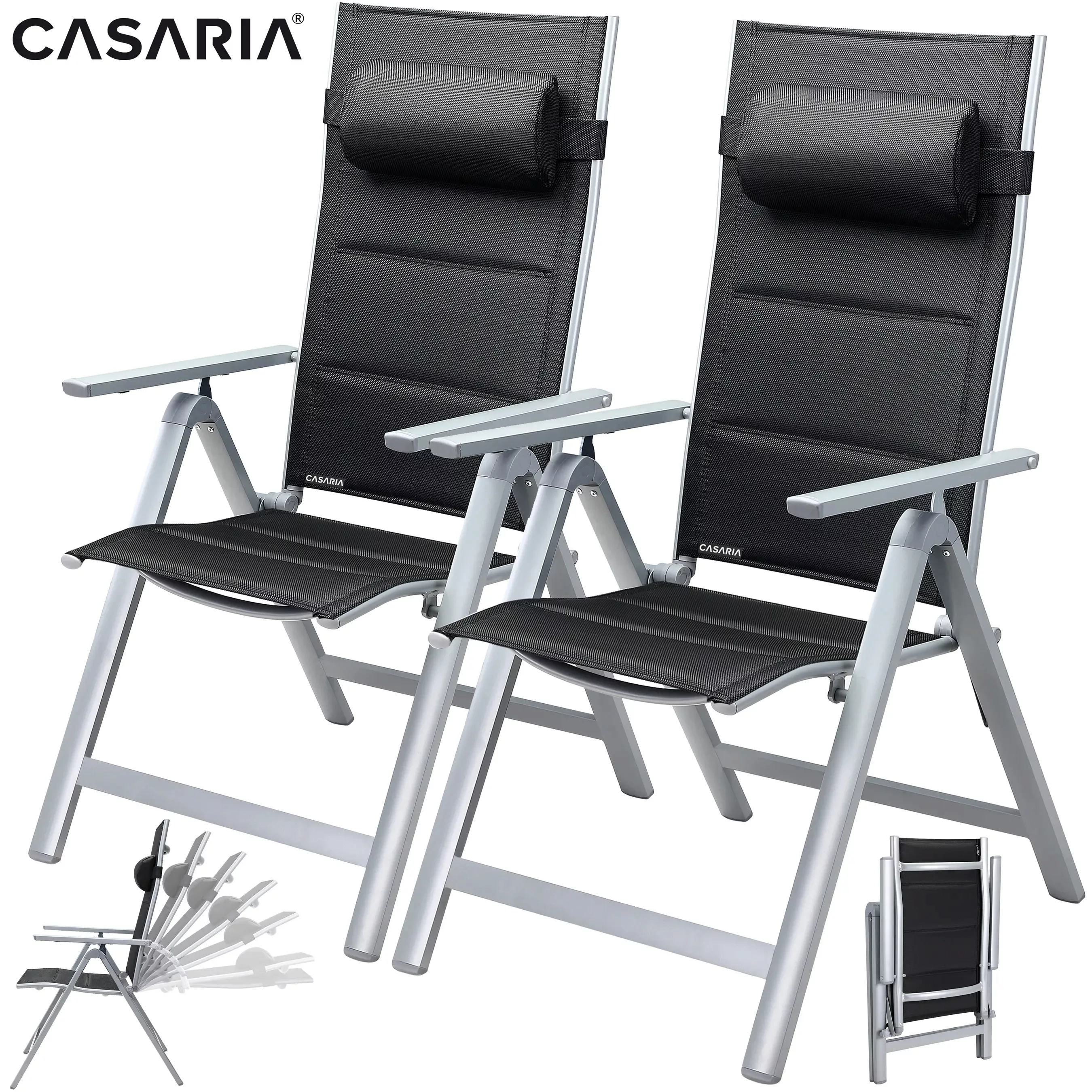 Casaria Gartenstuhl Bern Premium (2 St), günstig online kaufen