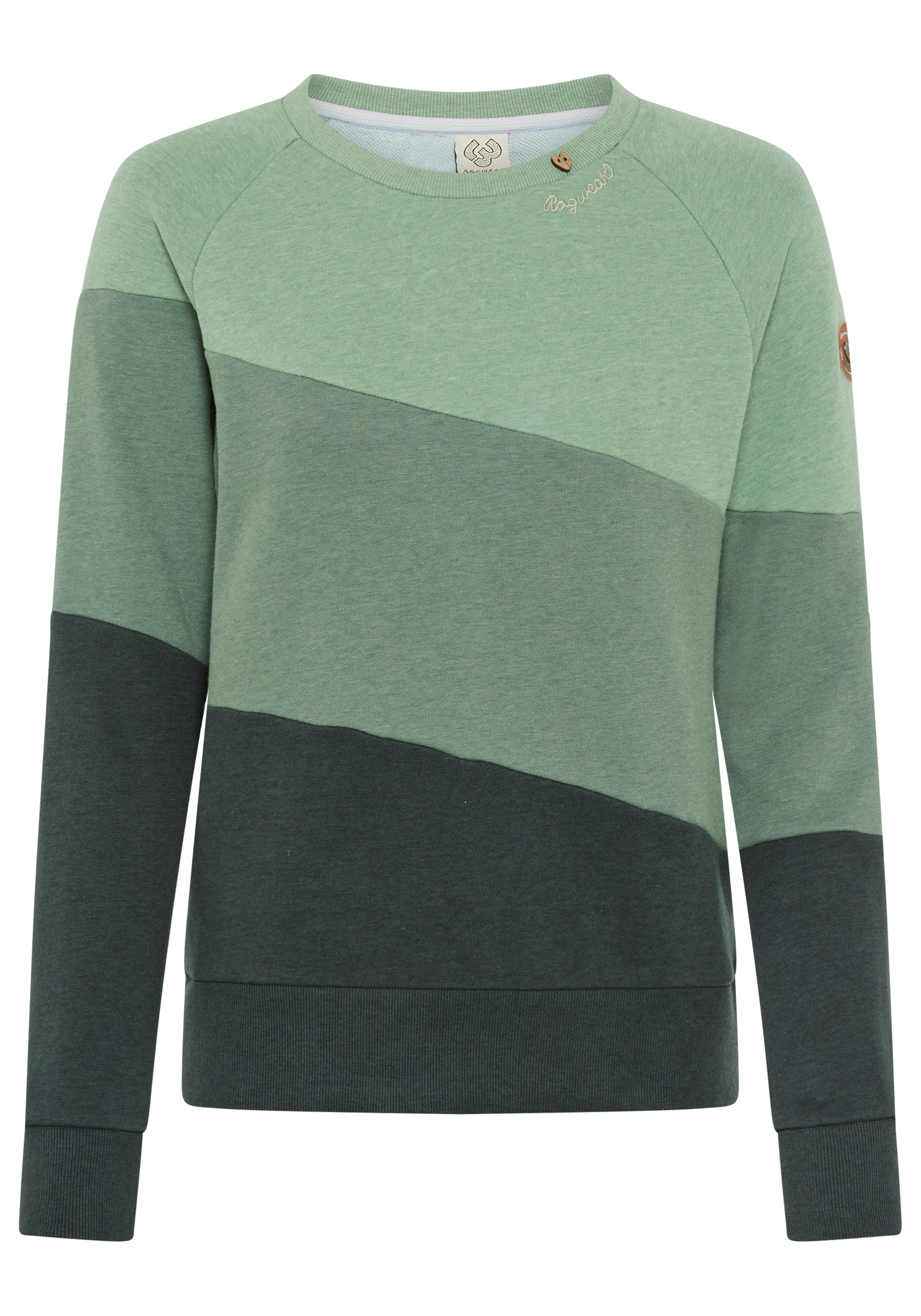 Ragwear Sweater "JOHANKA BLOCK", Crew Neck im Color-Blocking Design günstig online kaufen