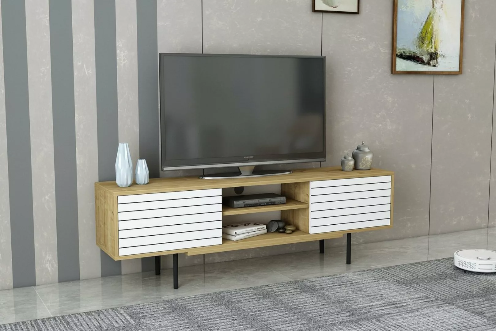 DEMA Home TV-Schrank Lowboard Apollo, Breite 160 cm, Fernseher bis zu 32-70 günstig online kaufen