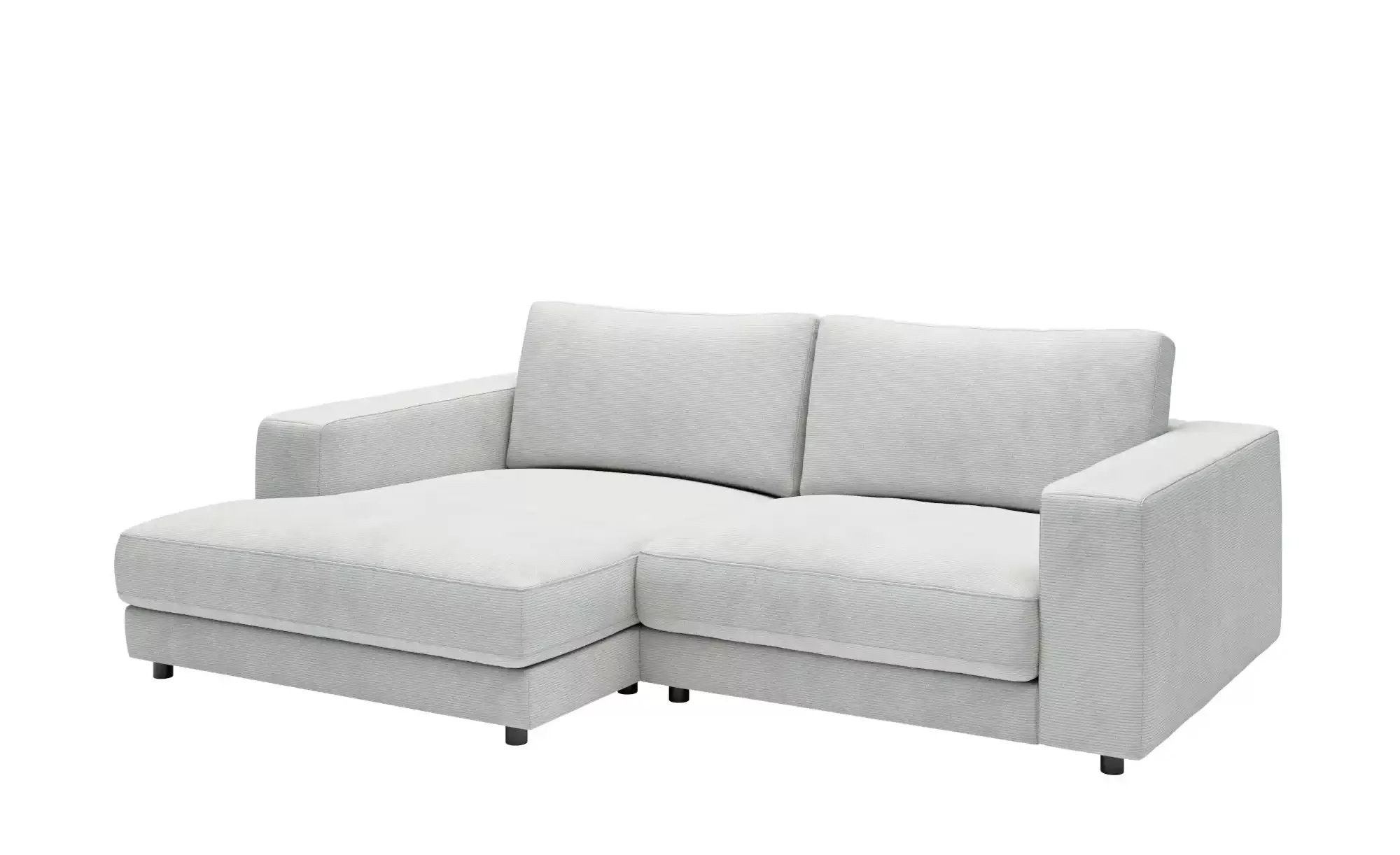 Jette Home Ecksofa in Feincord Sila ¦ grau ¦ Maße (cm): B: 250 H: 85 T: 170 günstig online kaufen