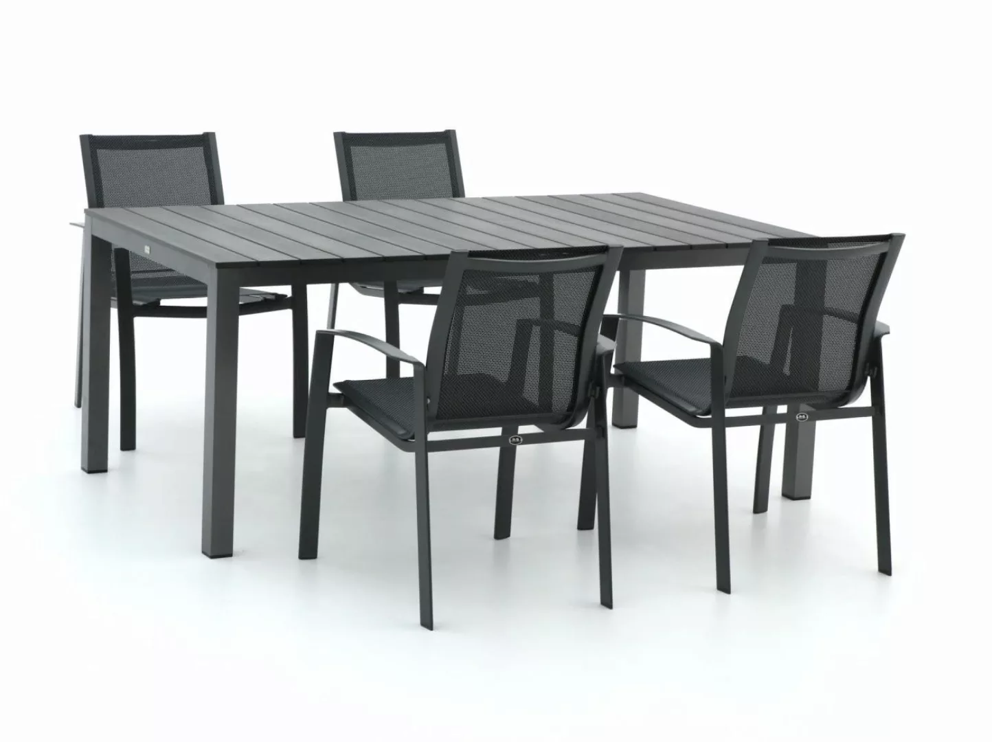 R&S Design Altea/Fidenza 183 cm Gartenmöbel-Set 5-teilig stapelbar günstig online kaufen