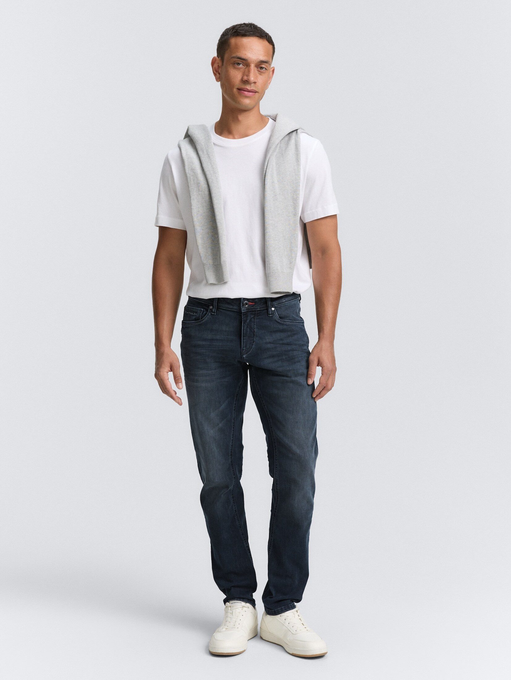 Tom Tailor Herren Jeans TTCURT TAPERED - Mid Waist - Straight Fit - Blau günstig online kaufen