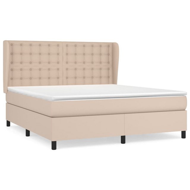 vidaXL Boxspringbett Bett Boxspringbett mit Matratze & Topper Kunstleder ve günstig online kaufen