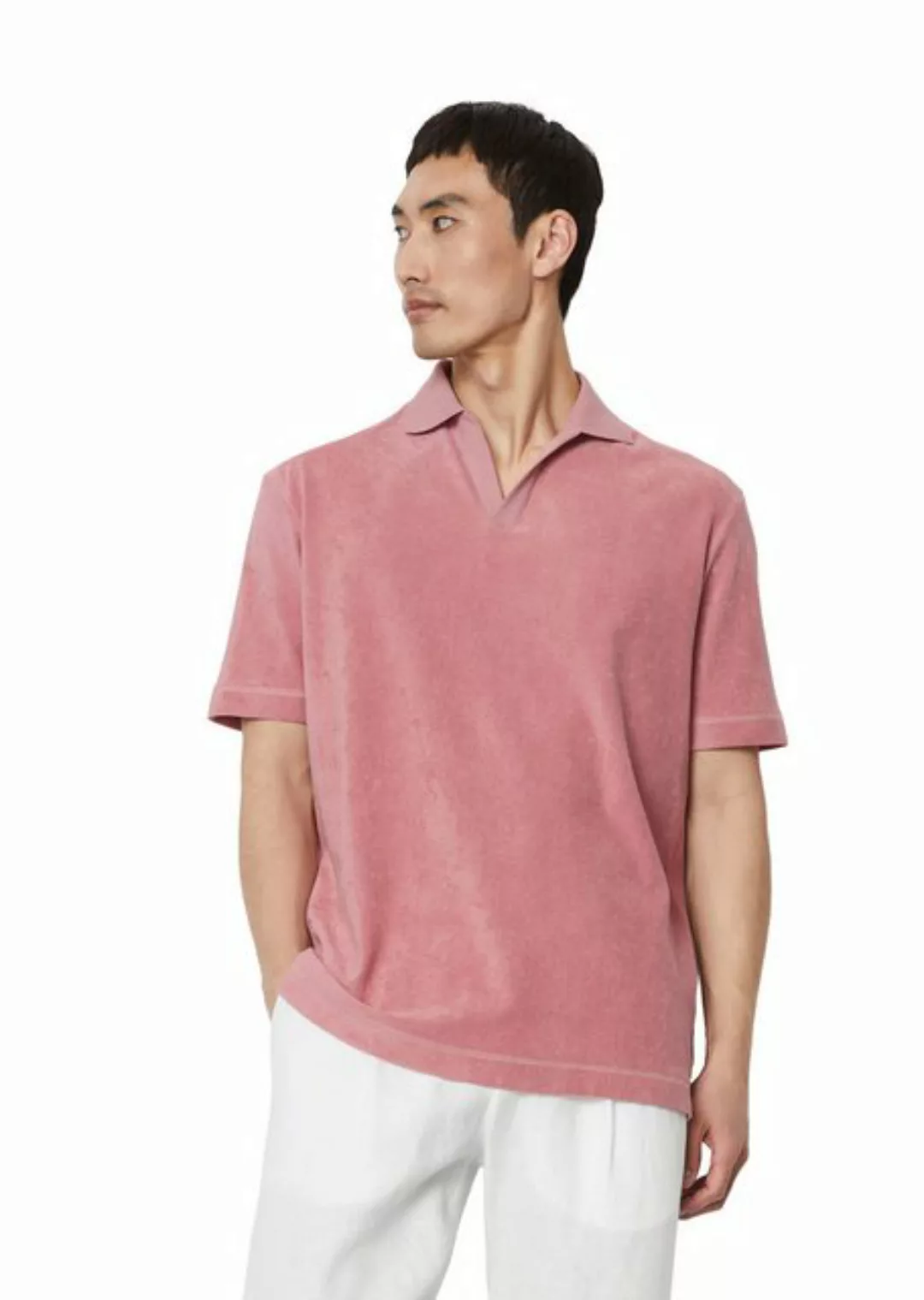Marc O'Polo Poloshirt aus flauschiger Bio-Baumwolle günstig online kaufen