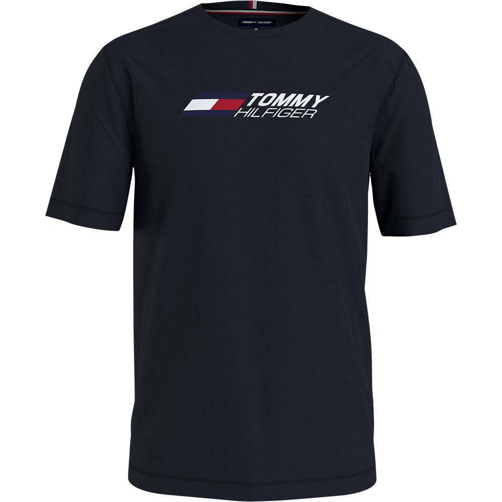 Tommy Hilfiger Logo Kurzärmeliges T-shirt S Desert Sky günstig online kaufen